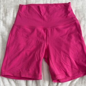 Lululemon Athletica Women's Bright Pink Bike Shorts